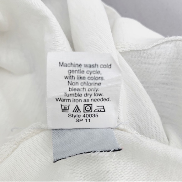 J. Crew Cream Embroidered Front Panel Blouse Sz M - Picture 6 of 7